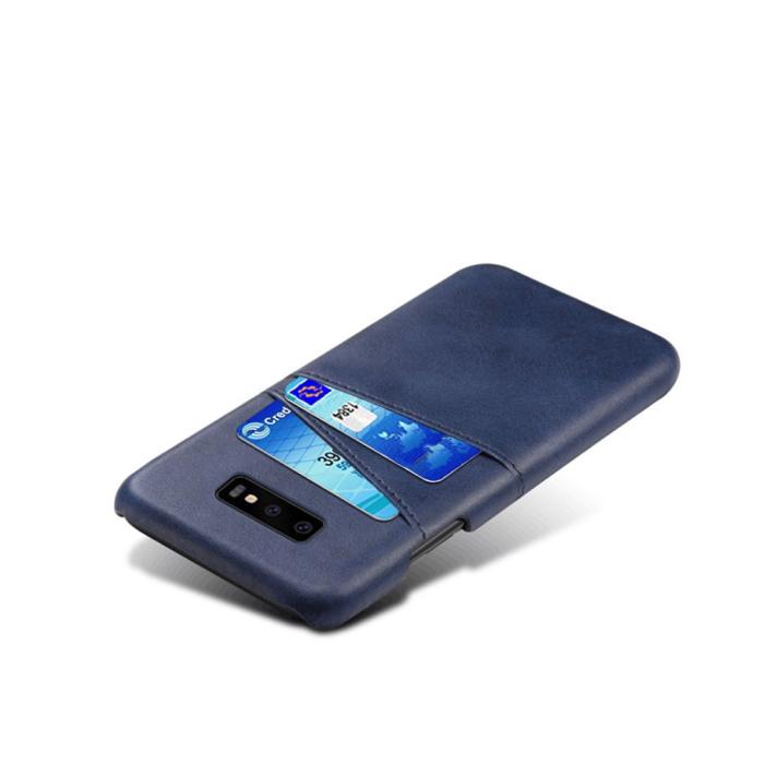 OEM - Skal med Kortfack för Samsung Galaxy S10e - Blå