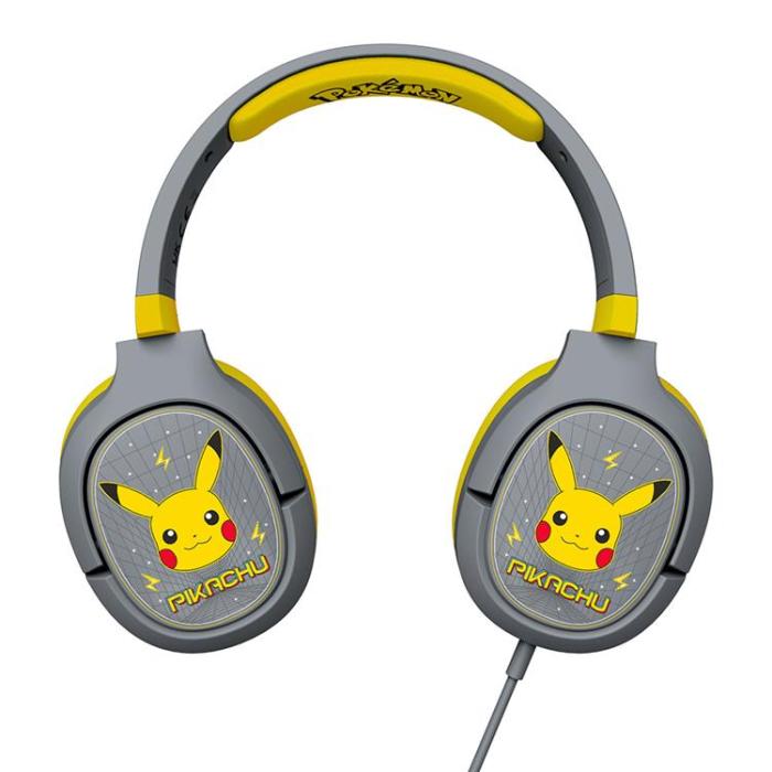 POKEMON - POKEMON Pikachu Gaming-Headset, Over Ear, Bom-mikrofon - Grå