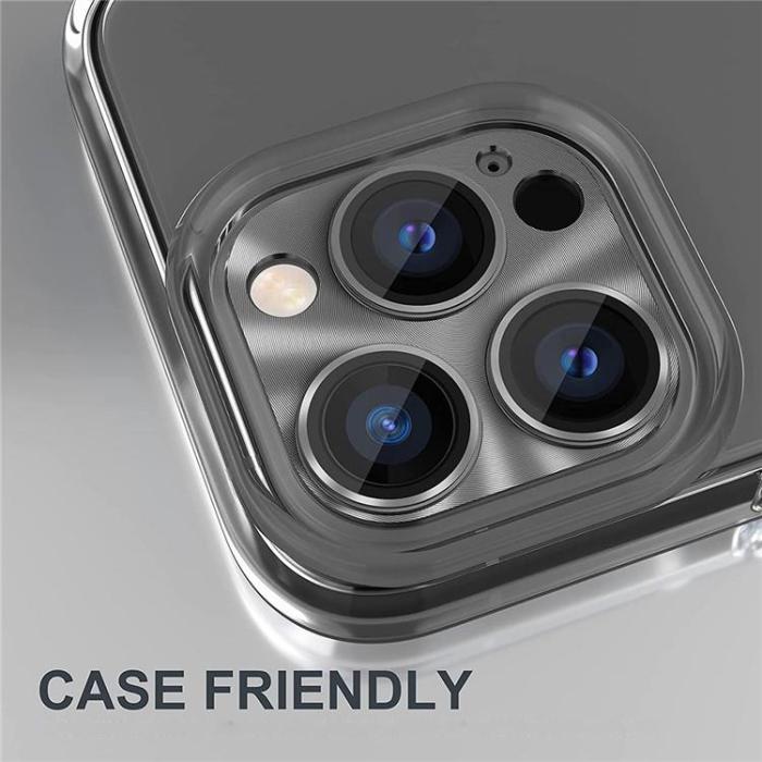 HAT PRINCE - ENKAY iPhone 15 Pro Max/15 Pro Kameralinsskydd i Härdat glas - Svart