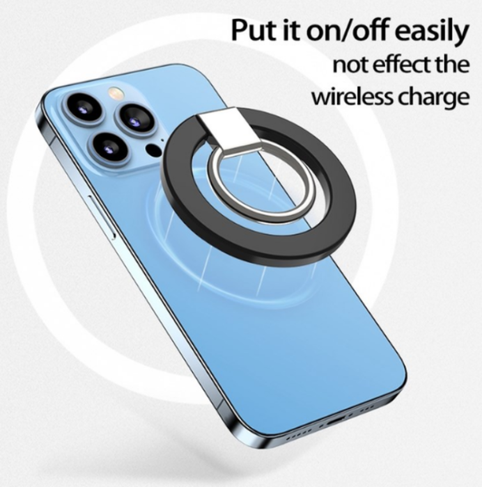 OEM - Magsafe Magnetic Ringhållare Till Mobiltelefon - Vit