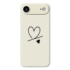 A-One Brand - iPhone Air Mobilskal Love Pattern Printing Straight - Beige