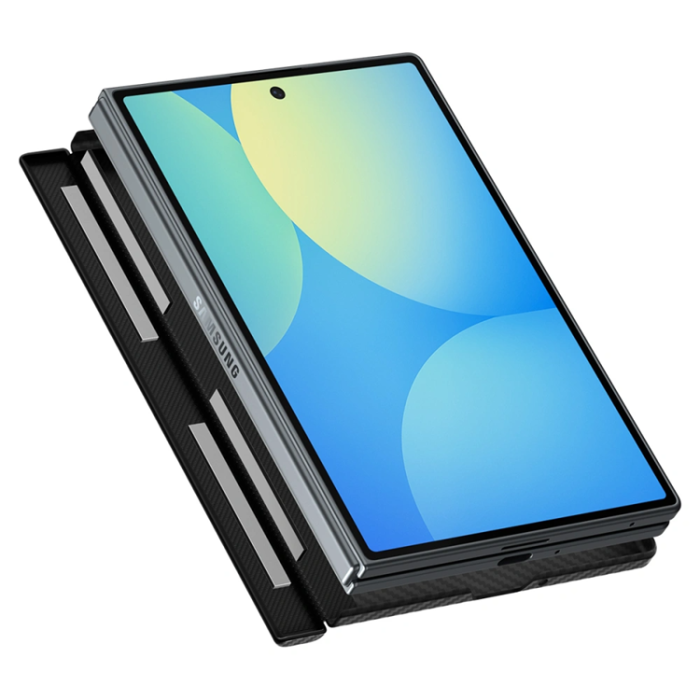Spigen - Spigen Mobilskal För Galaxy Z Fold 8 Magsafe Airskin Aramid - Svart