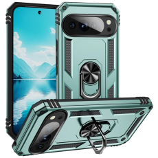 A-One Brand - Google Pixel 10/10 Pro Mobilskal Kickstativ - Svartgrön