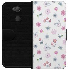 iSecrets - Plånboksfodral till Sony Xperia XA2 med Blommor och fjärillar