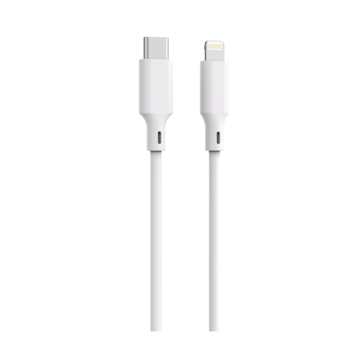 QUALO - QUALO USB-C till Lightning Kabel 1.5m 2.4A Recycling - Vit