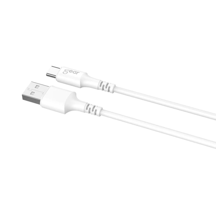 GEAR - GEAR USB-C till USB-A kabel 2.0 1m - Vit