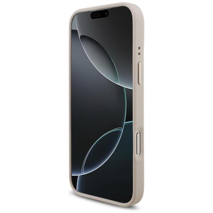 Guess - Guess iPhone 17 Pro Max Mobilskal 4G Big Classic Logo Big Strap Metal - Rosa