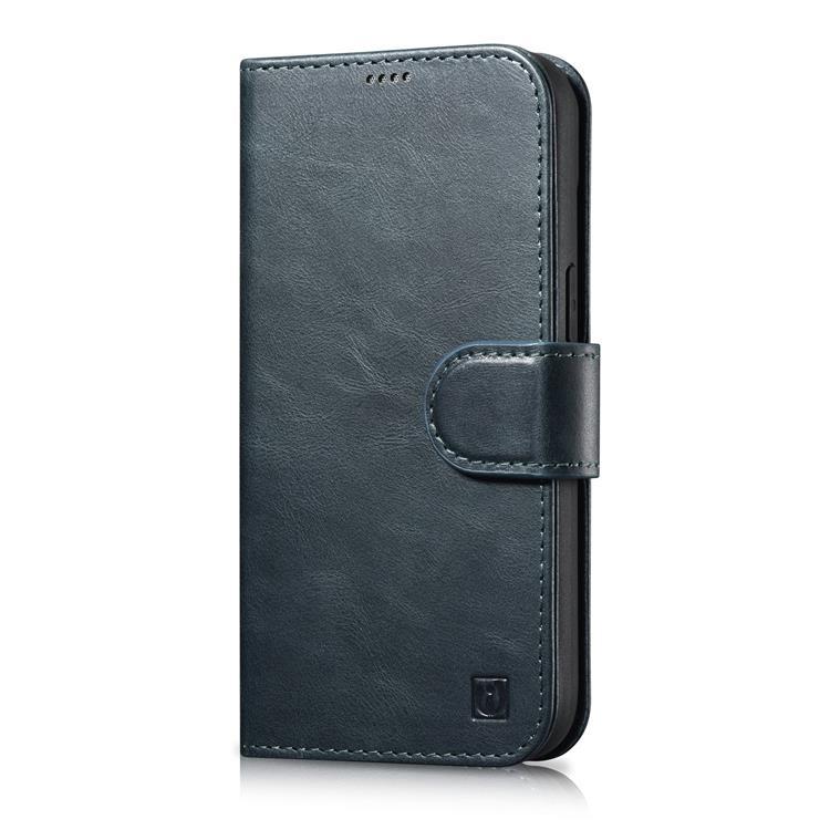 iCarer iPhone 14 Plus Plånboksfodral 2in1 Äkta Läder Anti-RFID - Blå | 2353 | AlltMobil