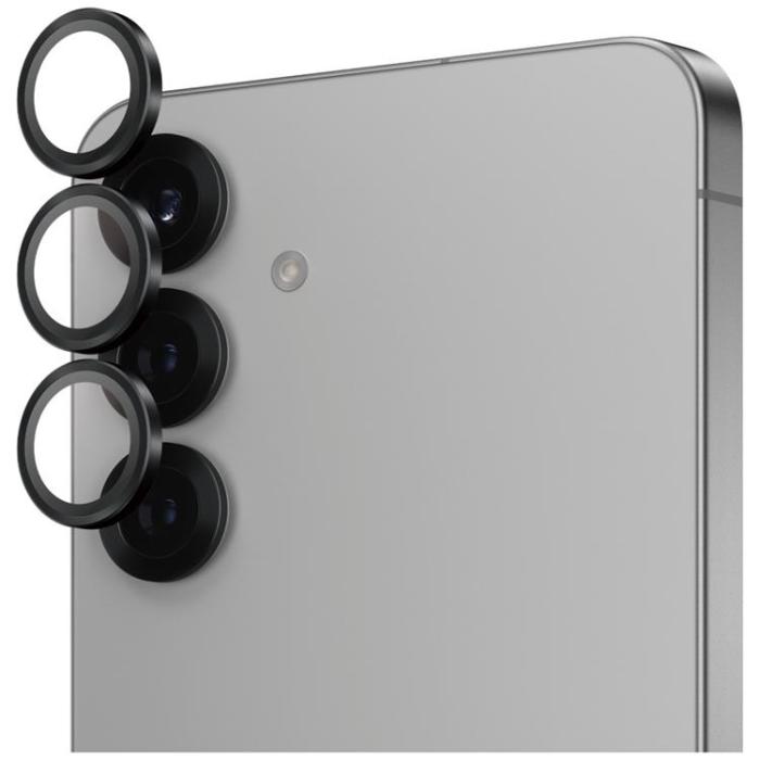 PanzerGlass - PanzerGlass Galaxy S25 Plus Kameralinsskydd Härdat Glas Hoops - Svart