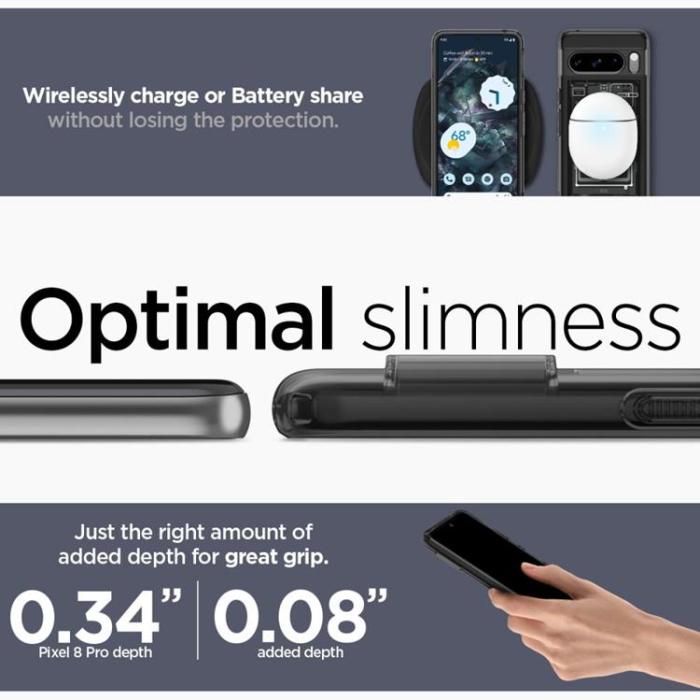 UTGATT - Spigen Google Pixel 8 Pro Mobilskal Ultra Hybrid - Zero One