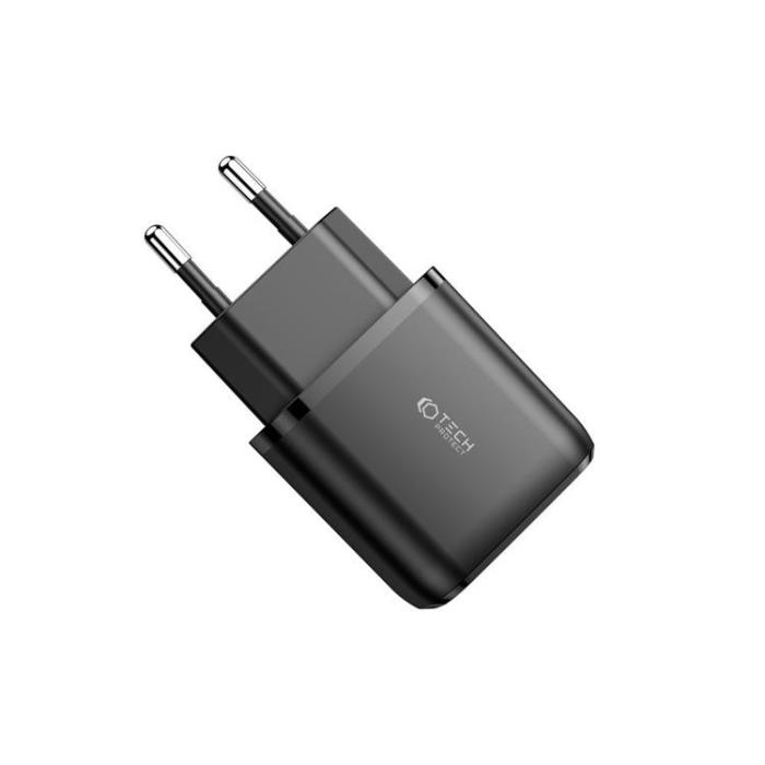 Tech-Protect - Tech-Protect C20W 2-Port Nätverk Laddare PD20W/QC3.0 - Svart