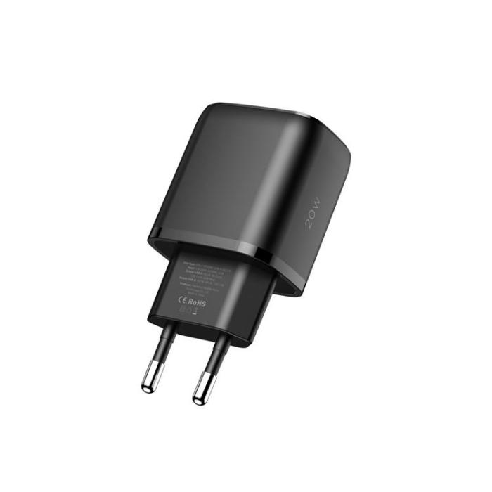 Tech-Protect - Tech-Protect C20W 2-Port Nätverk Laddare PD20W/QC3.0 - Svart