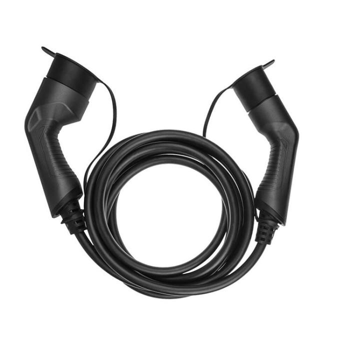 UTGATT - GREENCELL Laddkabel Elbil EV11 Typ2 5m 11kW 16A 3-FAS IP55 - Svart