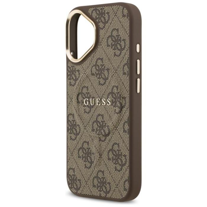 Guess - Guess iPhone 17 Mobilskal MagSafe 4G PU Classic Logo - Brun