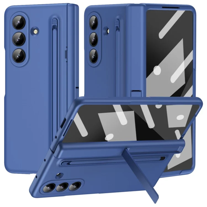 A-One Brand - Galaxy Z Fold 7 Mobilskal Kickstand med Stylus och Härdat Glas