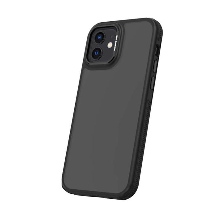OEM - iPhone 12/12 Pro Mobilskal Crystal Black - Svart