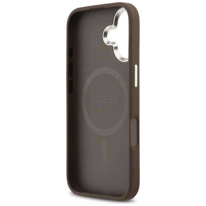Guess - Guess iPhone 17 Mobilskal MagSafe 4G Classic Logo - Brun