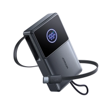 Joyroom - Joyroom Powerbank 10000mAh 22.5W med USB-C Inbyggda Kabel JR-PR1 - Svart