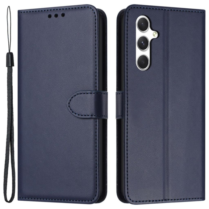 OEM - Galaxy S25 Plånboksfodral Strap - Blå