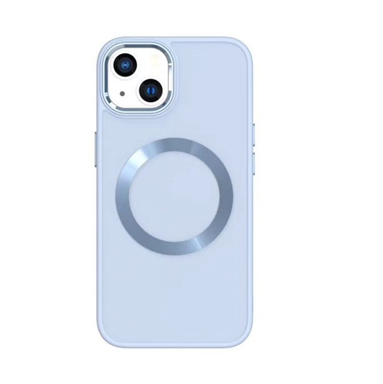 BOOM iPhone 14 Plus Skal Magsafe Liquid Silicone - Ljusblå | 2353 | AlltMobil