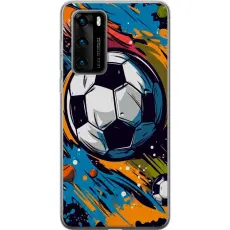 Gustaf - Mobilskal till Huawei P40 med Fotbollar