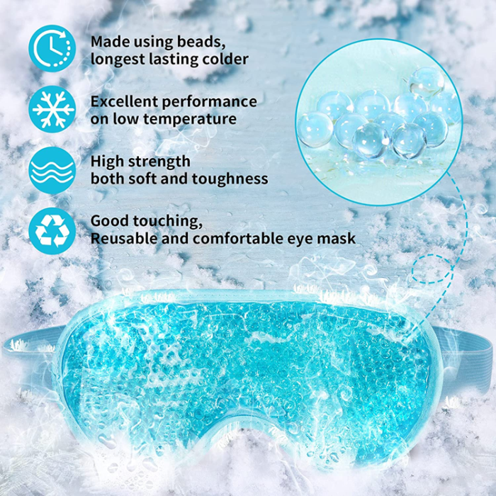 A-One Brand - Bekväm Gel Sovmask/Ögonmask - Blå