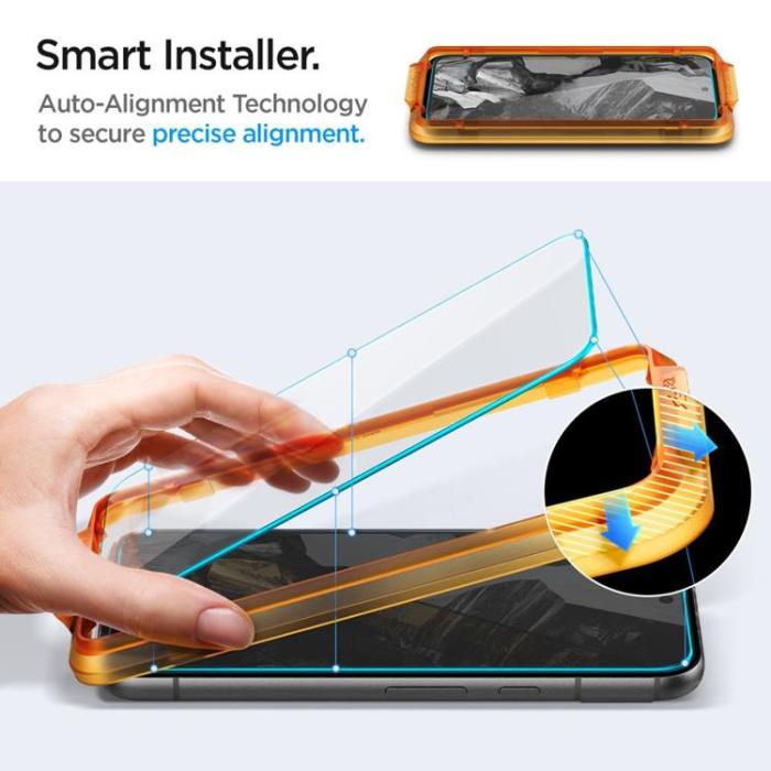 Spigen - [2-Pack] Spigen Google Pixel 8 Pro Härdat Glas Skärmskydd