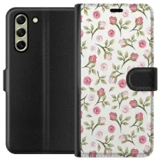 Gustaf - Pl&aring;nboksfodral till Samsung Galaxy S21 FE 5G med Blommigt