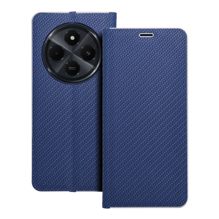 OEM - Xiaomi Redmi 14C Plånboksfodral Luna Carbon - Blå