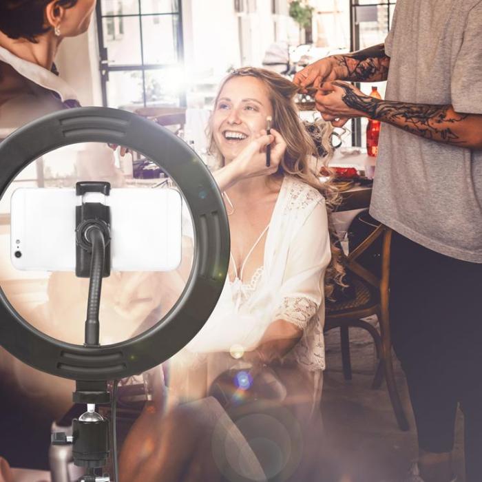 LogiLink - LOGILINK Ring light för Smartphone Ø20 cm utan stativ