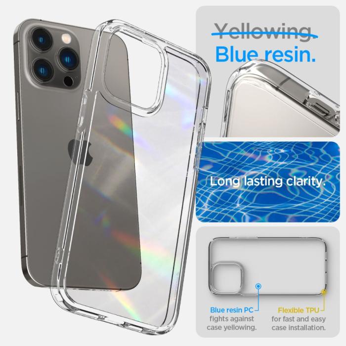 Spigen - Spigen iPhone 14 Pro Skal Ultra Hybrid - Crystal Clear