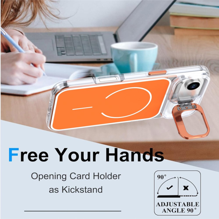 A-One Brand - iPhone Air Mobilskal MagSafe Lens Kickstand TPU + PC