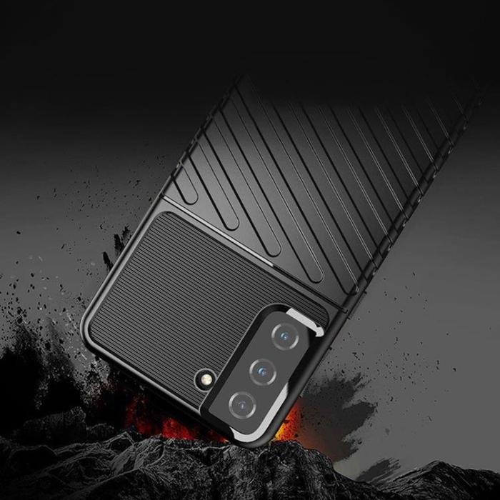 OEM - Thunder Flexibel Armored Skal Galaxy S22 Plus - Svart