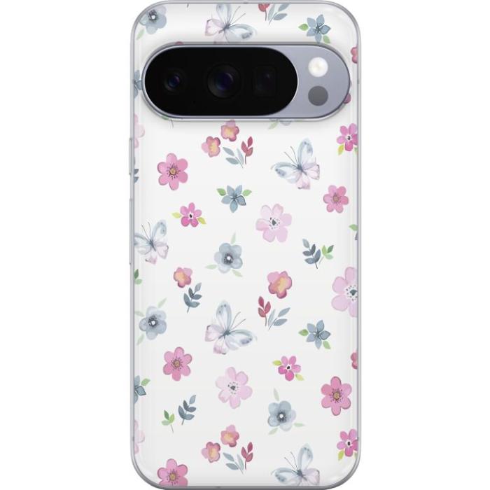 iSecrets - Mobilskal till Google Pixel 10 Pro XL med Blommor och fjärillar