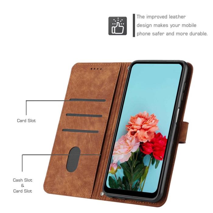 OEM - Mobilfodral för Samsung Galaxy S26 Plus Ställfunktion Konstläder - Brun