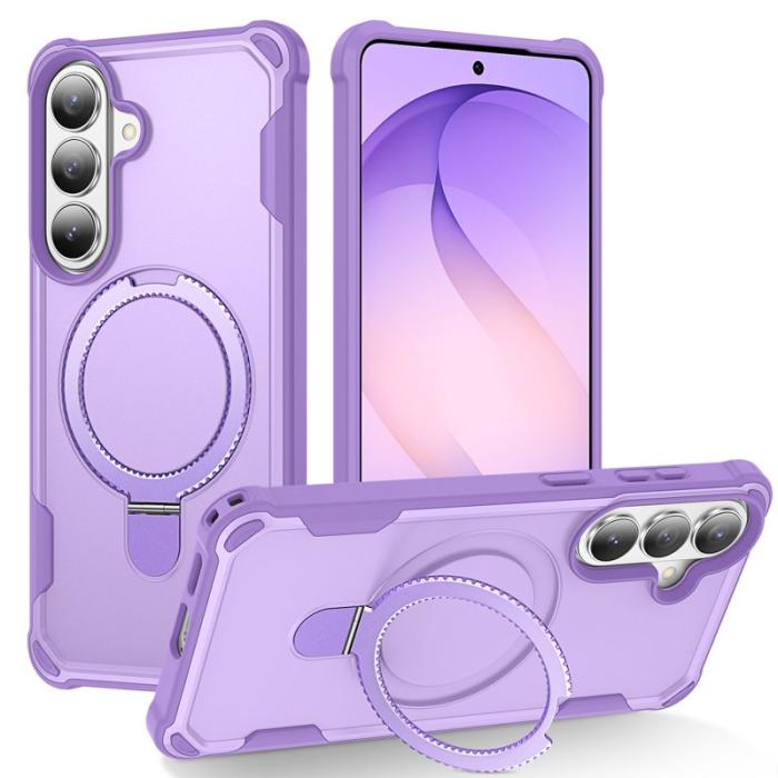 OEM - Mobilskal för Samsung Galaxy S26 Plus Magnetiskt Kickstand TPU + PC - Lila