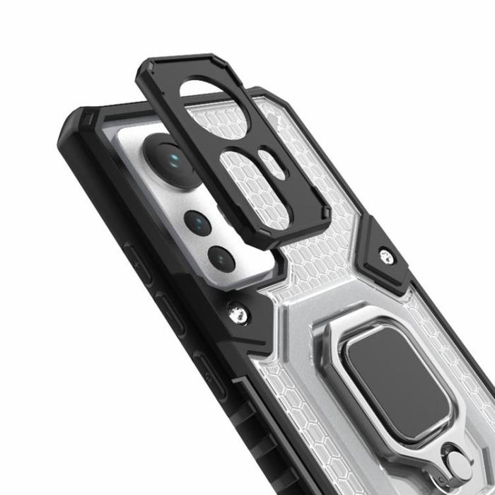 A-One Brand - Ring Kickstand Shockproof Skal Xiaomi 12/12X - Grå