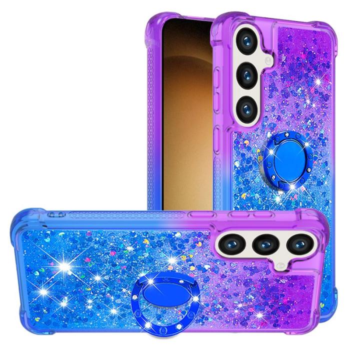 OEM - Mobilskal för Samsung Galaxy S26 Plus TPU Kickstand - Lila + Blå