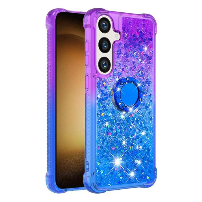 OEM - Mobilskal för Samsung Galaxy S26 Plus TPU Kickstand - Lila + Blå