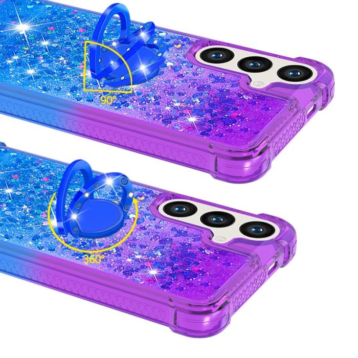 OEM - Mobilskal för Samsung Galaxy S26 Plus TPU Kickstand - Lila + Blå