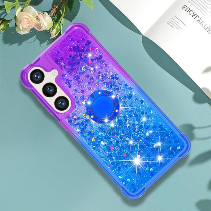 OEM - Mobilskal för Samsung Galaxy S26 Plus TPU Kickstand - Lila + Blå