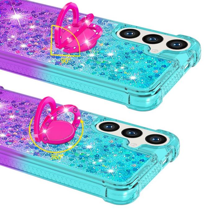 OEM - Mobilskal för Samsung Galaxy S26 Plus TPU Kickstand - Ljusblå+Lila