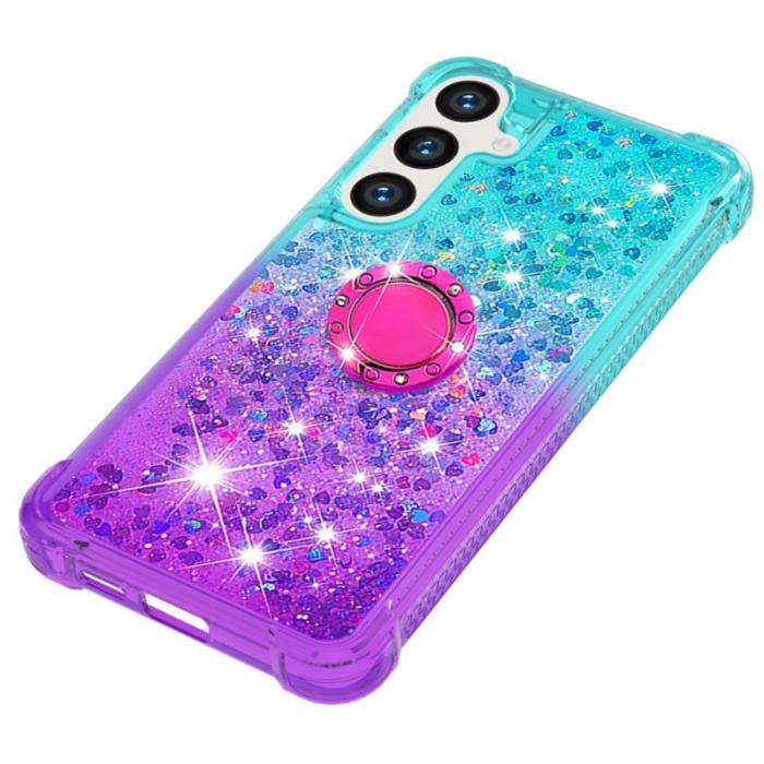 OEM - Mobilskal för Samsung Galaxy S26 Plus TPU Kickstand - Ljusblå+Lila