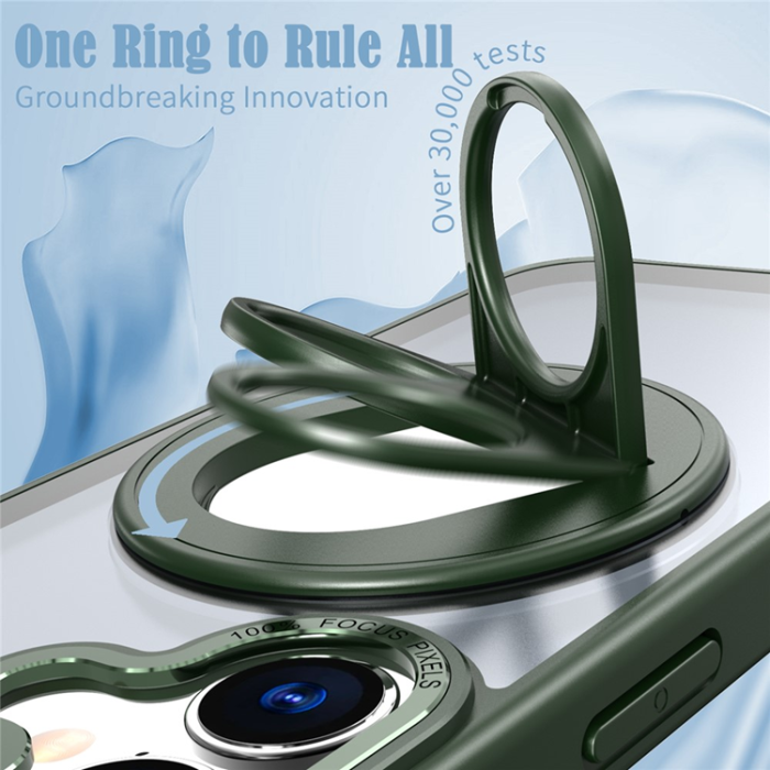 A-One Brand - iPhone 17 Mobilskal MagSafe Rotating Kickstand - Grön