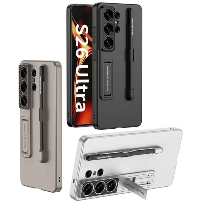 GKK - GKK Mobilskal för Samsung Galaxy S26 Ultra Slim Kickstand PC - Silver