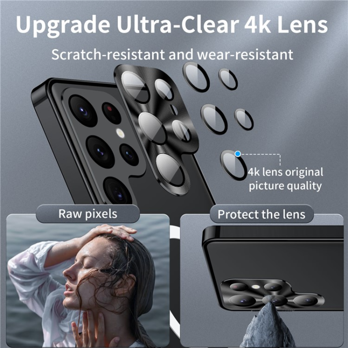 UTGATT - Galaxy S23 Ultra Mobilskal Magsafe Metall - Svart