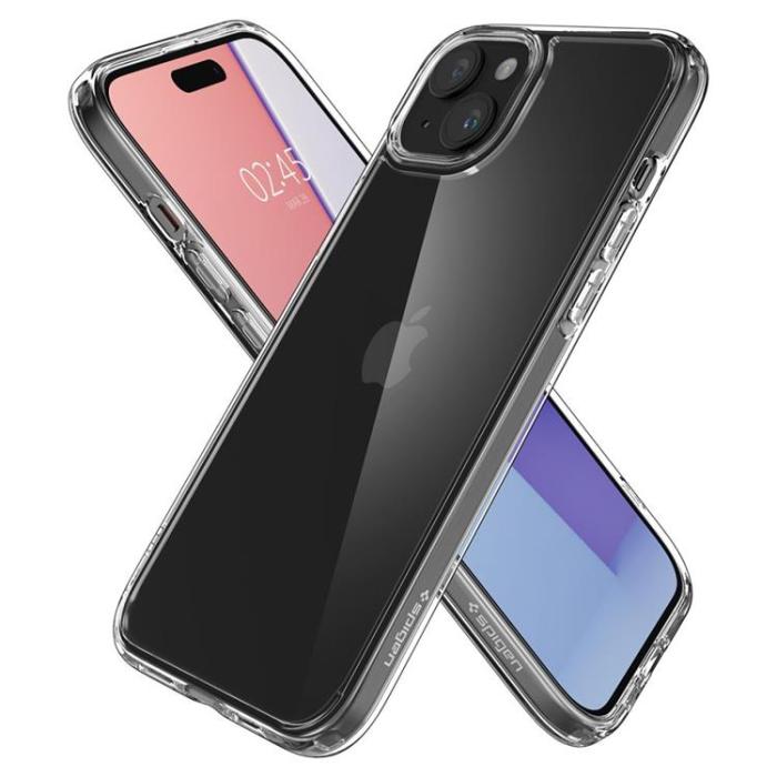 Spigen - Spigen iPhone 15 Mobilskal Ultra Hybrid - Crystal Clear