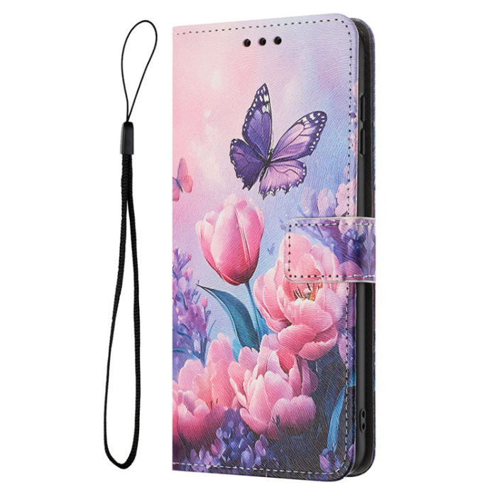 A-One Brand - Sony Xperia 1 VII Plånboksfodral Pattern Printing - Rosa Flower