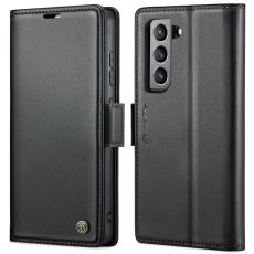 Caseme - CASEME Pl&aring;nboksfodral Konstl&auml;der f&ouml;r Samsung Galaxy S21 FE 5G - Svart