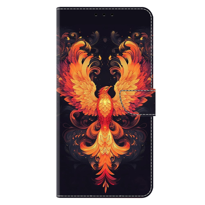 A-One Brand - Galaxy A17 5G Plånboksfodral Pattern Printing - Flame Bird